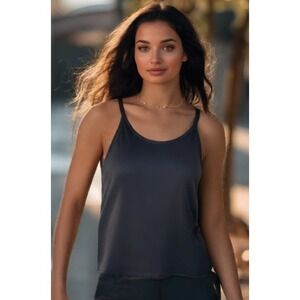 NWT Carla G Crop Top A-Line Scoop-Neck Sleeveless Tie Back Made Italy Size Small